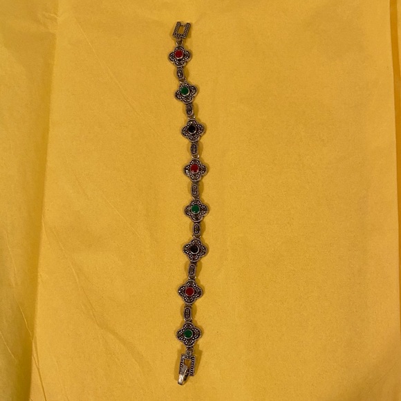 Emerald and Ruby Bracelet - Picture 4 of 5